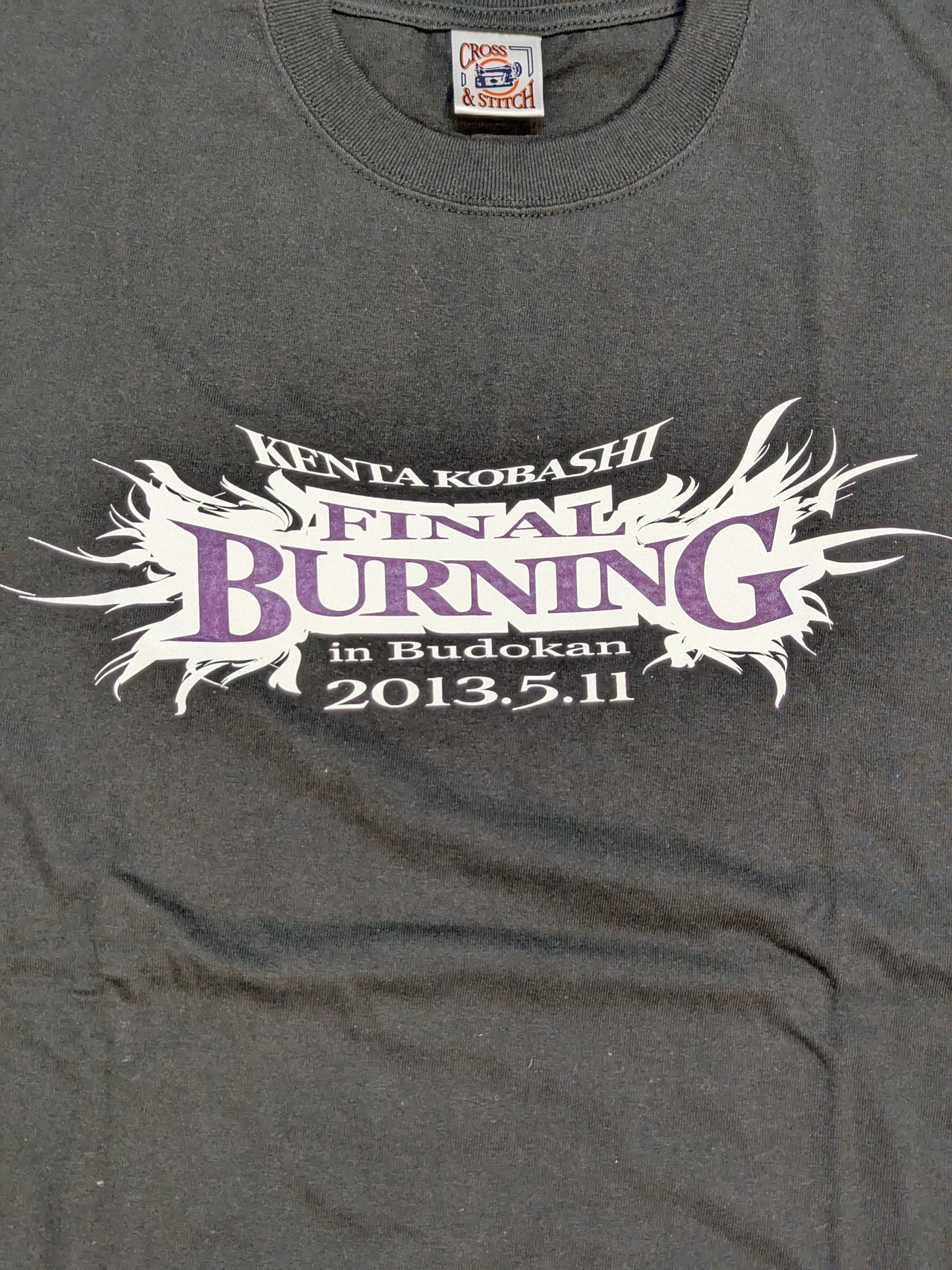 ★限定品★ 小橋建太「FINAL BURNING」Tシャツ(ブラック)