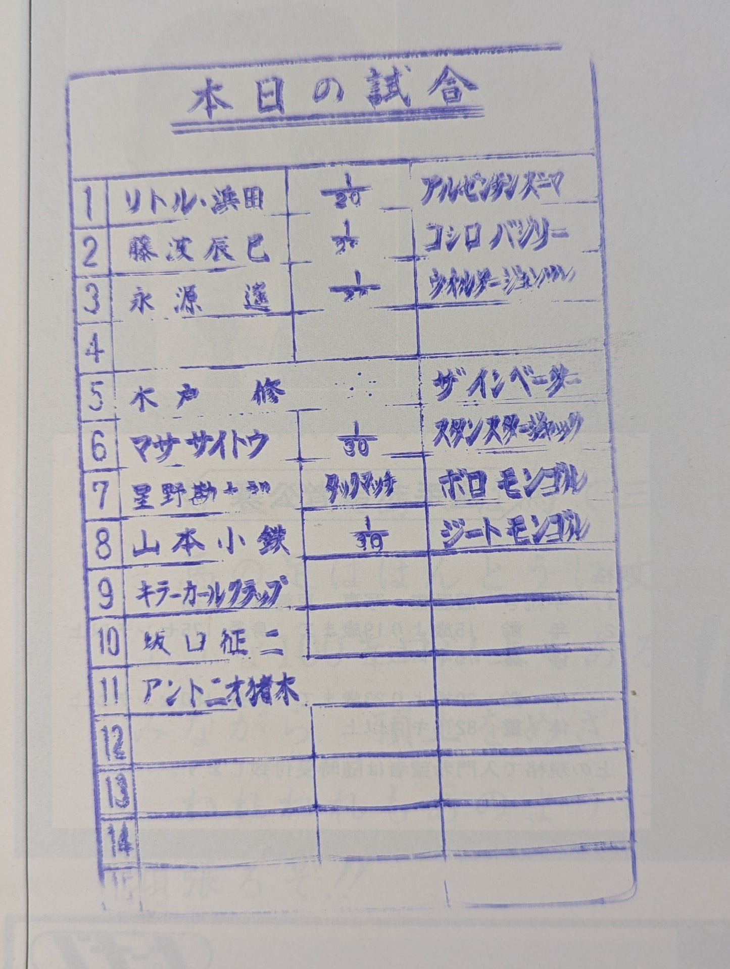 ★三つ巴優勝決定戦★ 74第1回ワールドリーグ戦【最終戦】