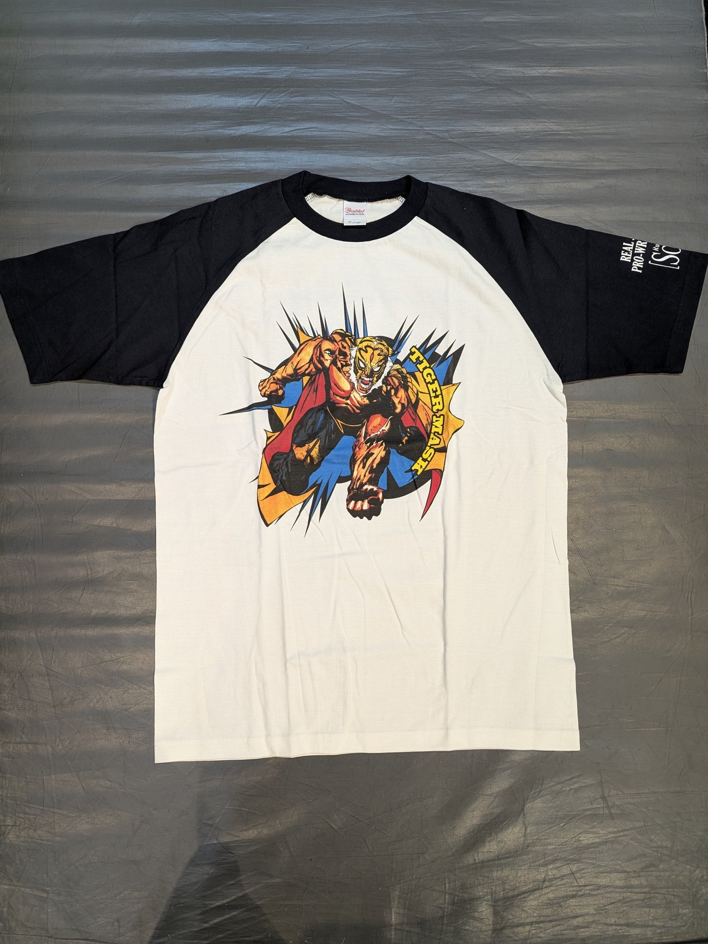First Tiger Mask 'Real Japan Pro Wrestling' Illustrated Raglan T-Shirt