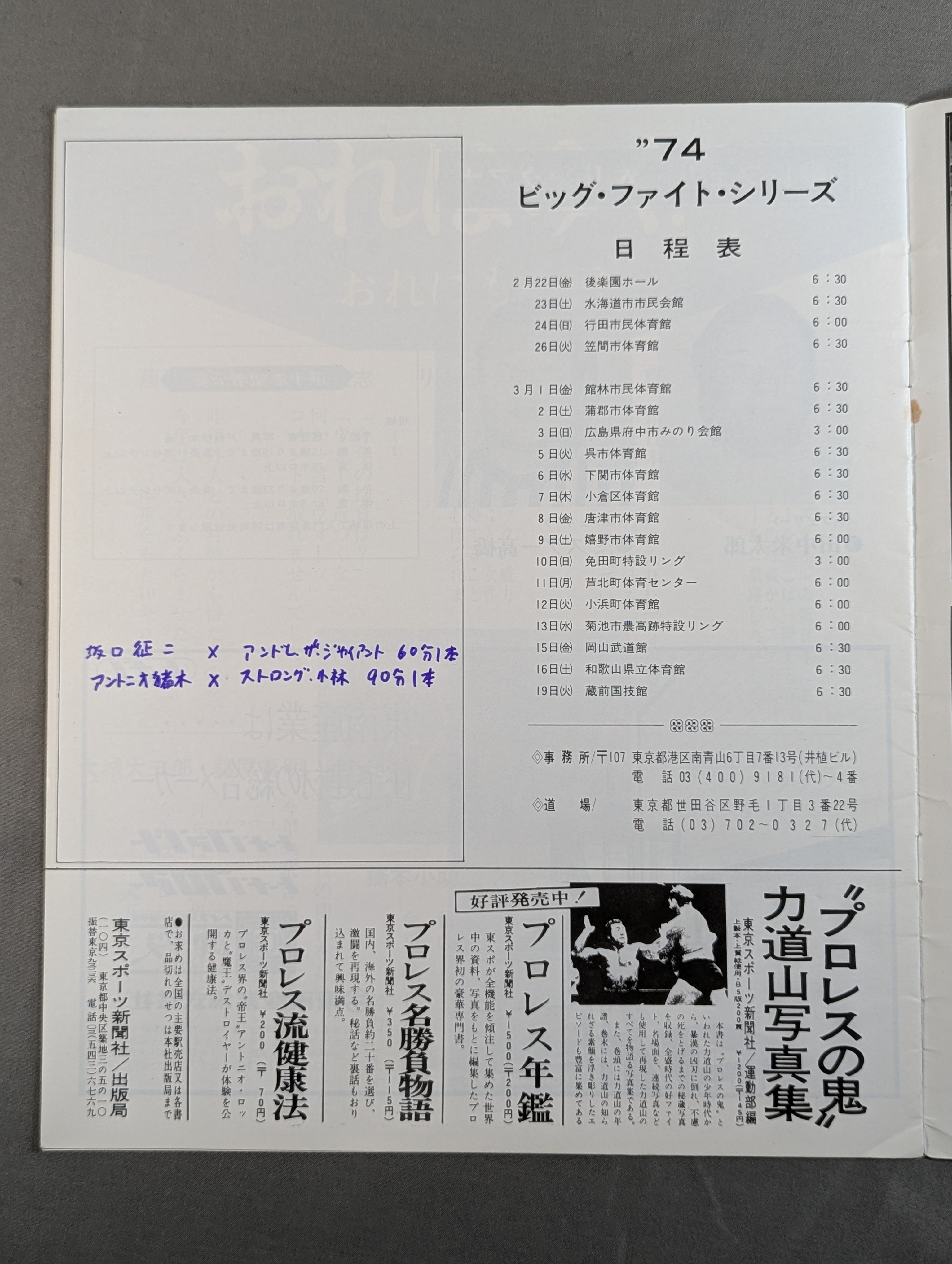 74ビッグ・ファイト・シリーズ – 闘道館