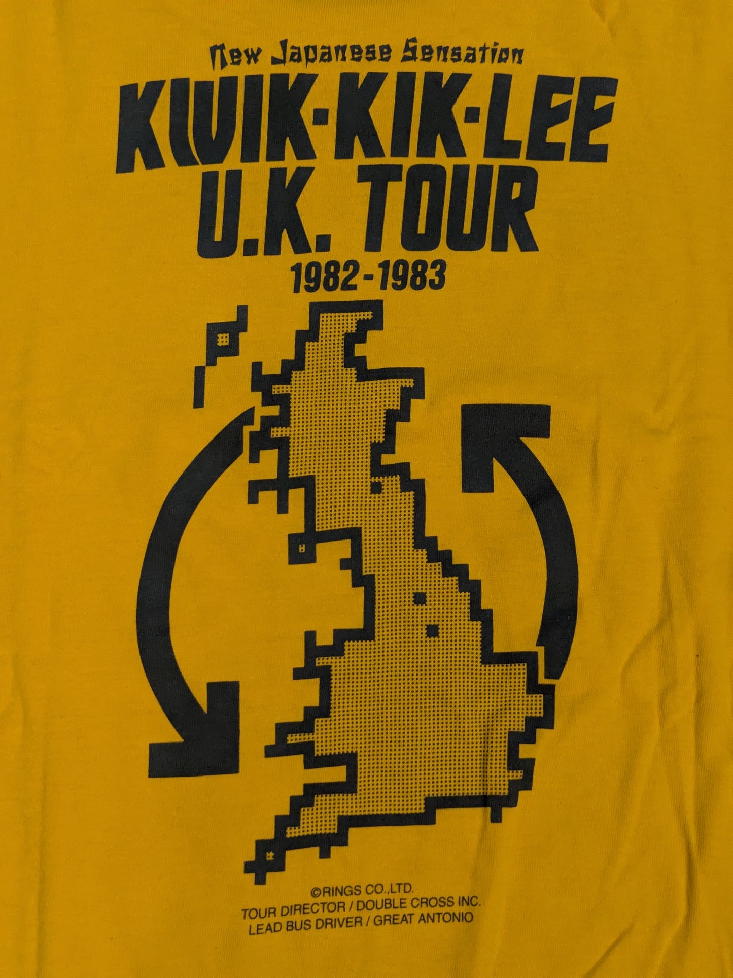 クイック・キック・リー(前田日明)「U.K. TOUR 1982-1983」Tシャツ