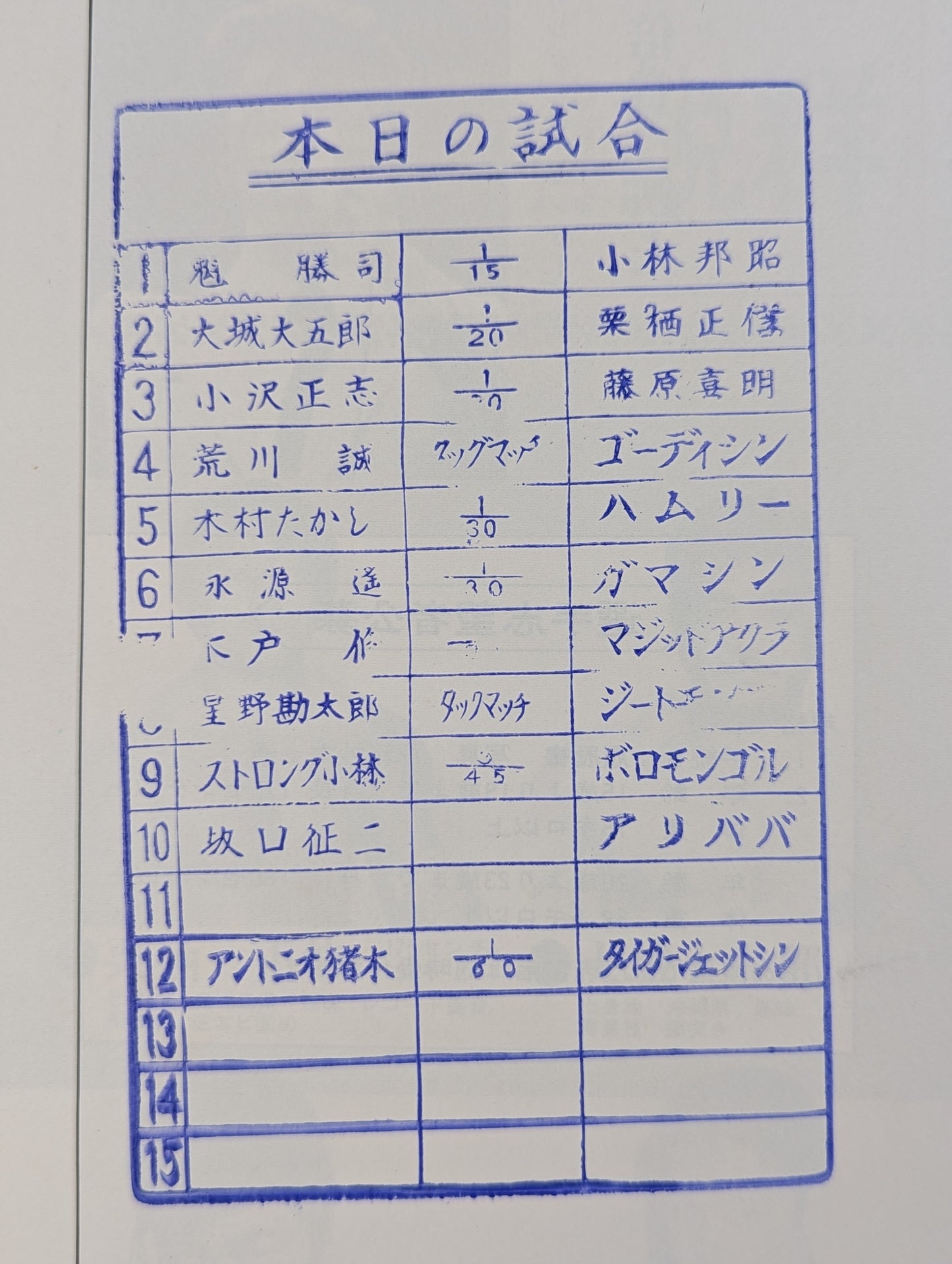 ★猪木vsシン NWF戦★ 76アジア・リーグ戦【最終戦】