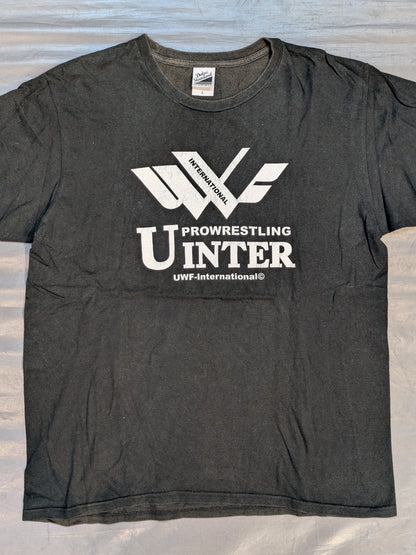 UWF INTERNATIONAL Logo T-Shirt (1) (Black)