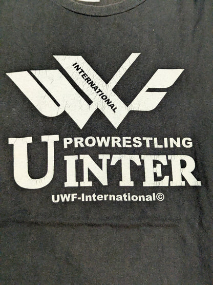 UWF INTERNATIONAL Logo T-Shirt (1) (Black)