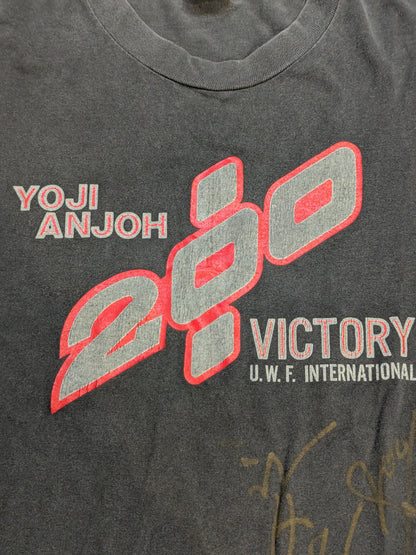 【hand signed autograph】 Yoji Anjo " 200% VICTORY" T-shirt