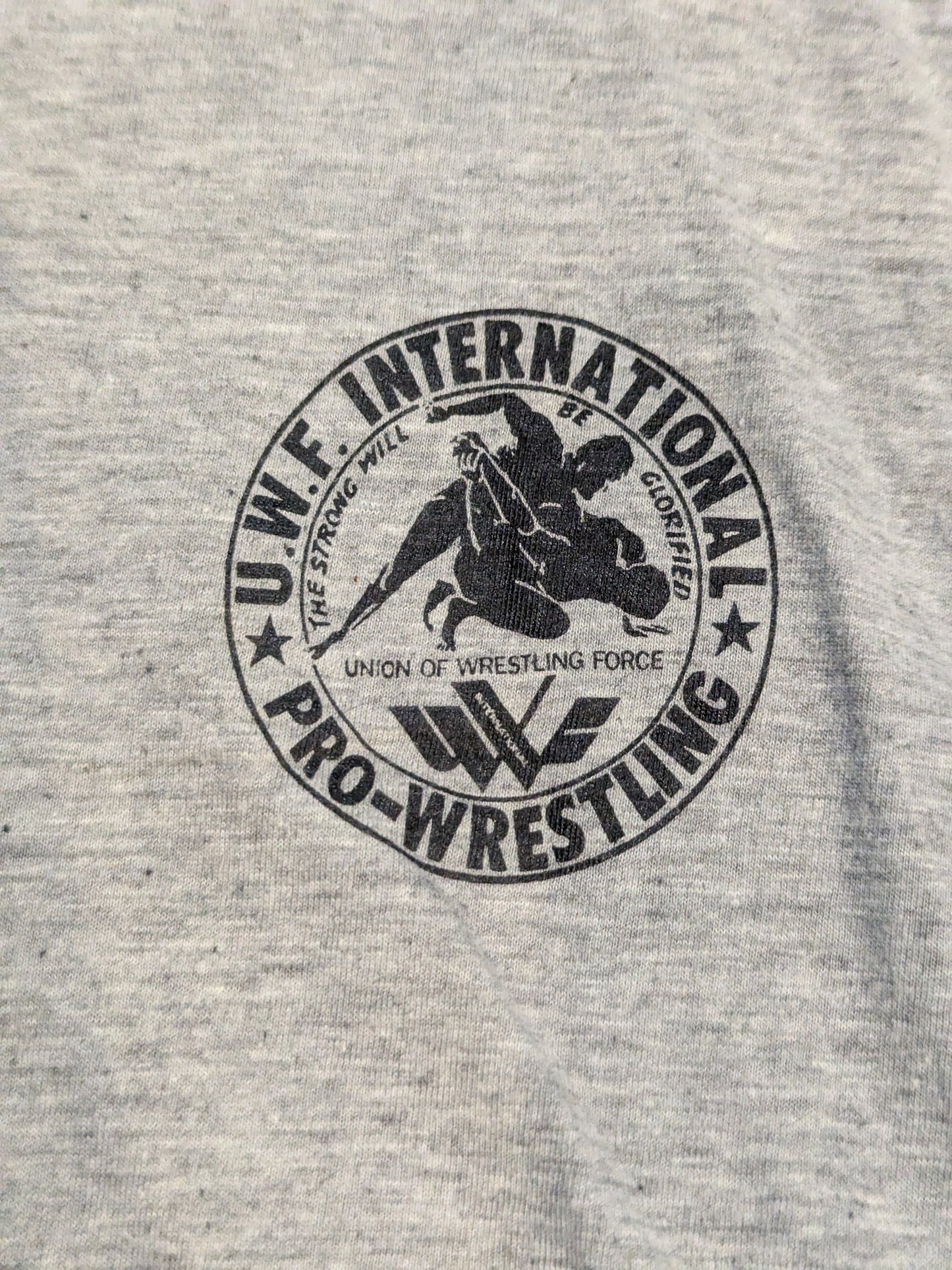 UWF INTERNATIONAL ロゴTシャツ②(グレー)