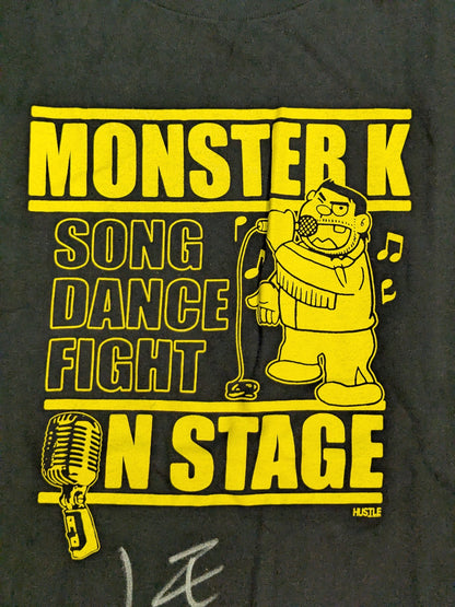【hand signed autograph】 Monster K (Toshiaki Kawada) "SONG DANCE FIGHT" T-shirt