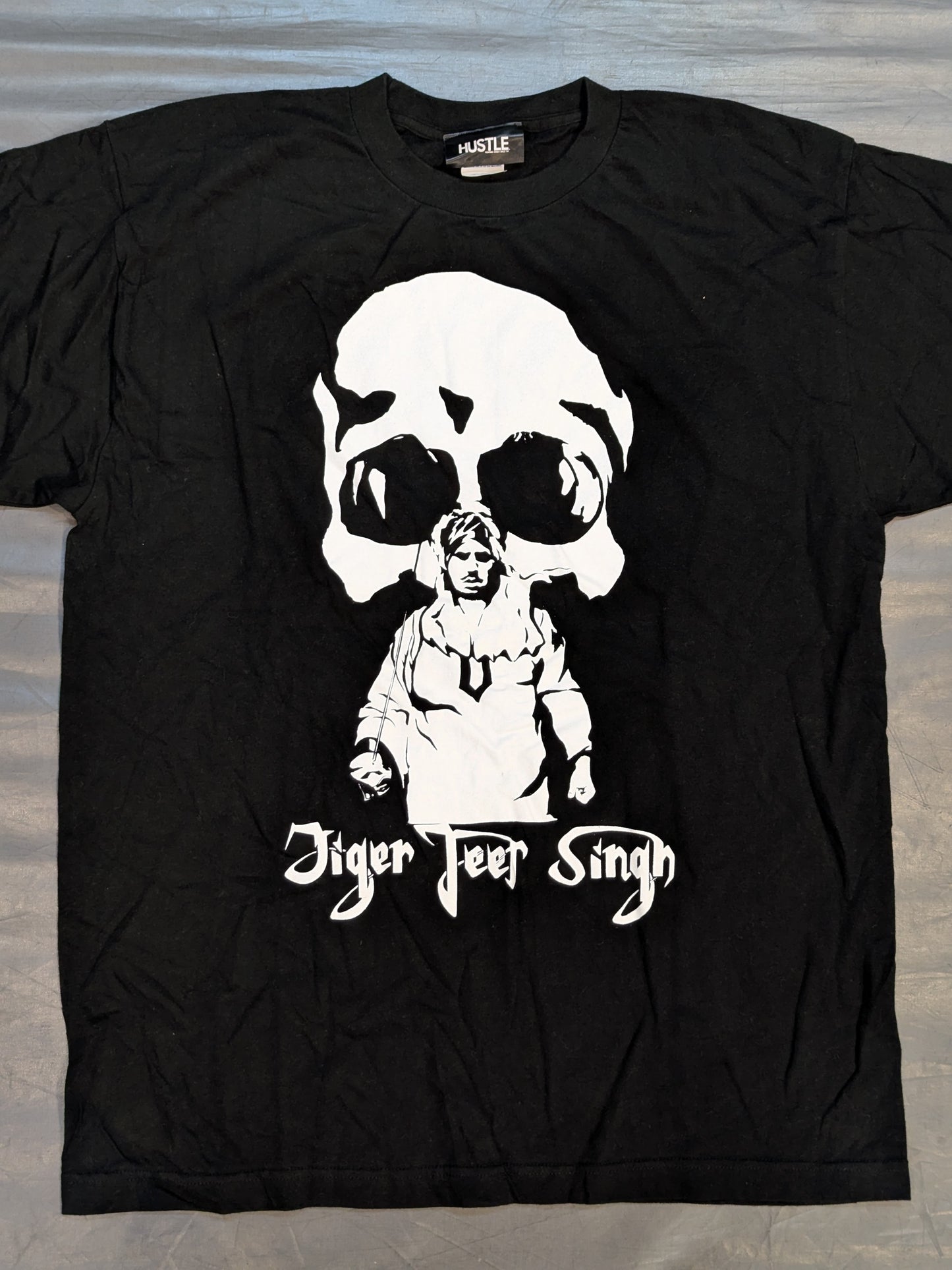 【hand signed autograph】 Tiger Jeet Singh " Hustle Illustration T-Shirt