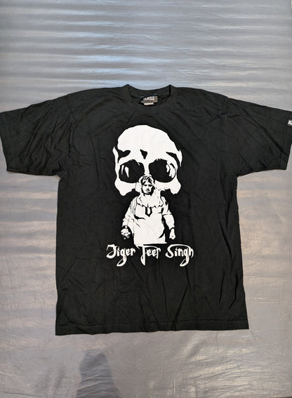 【hand signed autograph】 Tiger Jeet Singh " Hustle Illustration T-Shirt