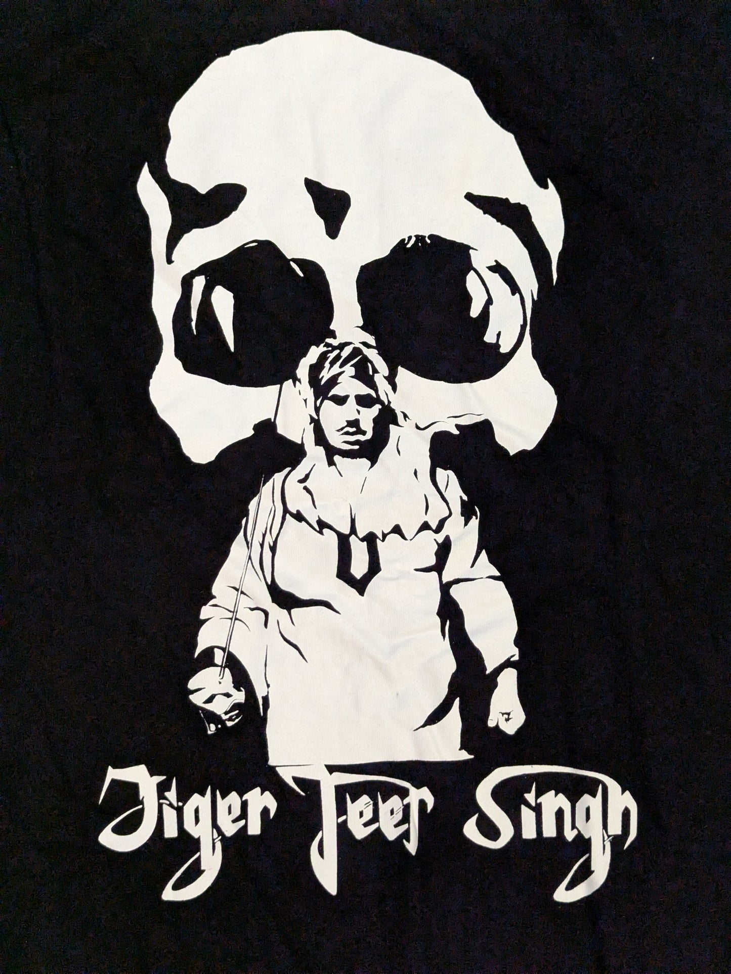 【hand signed autograph】 Tiger Jeet Singh " Hustle Illustration T-Shirt