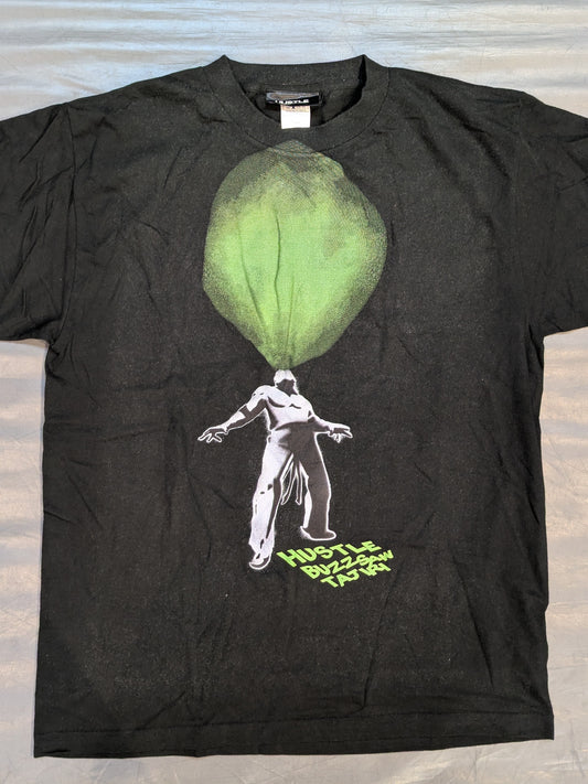 【直筆サイン入り】TAJIRI「HUSTLE BUZZSAW」イラストTシャツ
