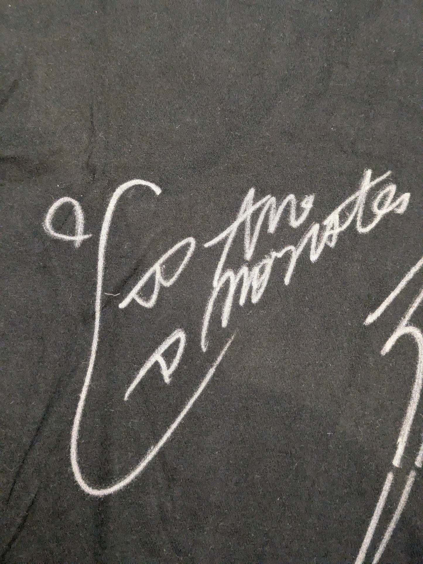 [2 fighters hand signed autograph ] HUSTLE MANIA 2008 "FAMILY WARS" Picture T-Shirt