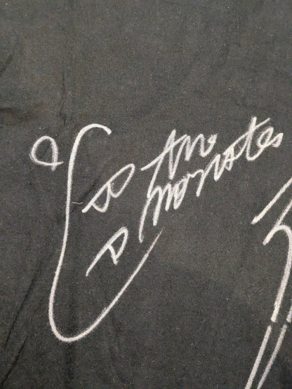 [2 fighters hand signed autograph ] HUSTLE MANIA 2008 "FAMILY WARS" Picture T-Shirt