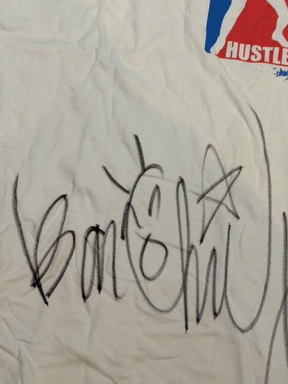 [\(^o^)/ Chie & KUSHIDA 2 hand signed autographs] \(^o^)/ Chie 'Hustle' Silhouette T-shirt