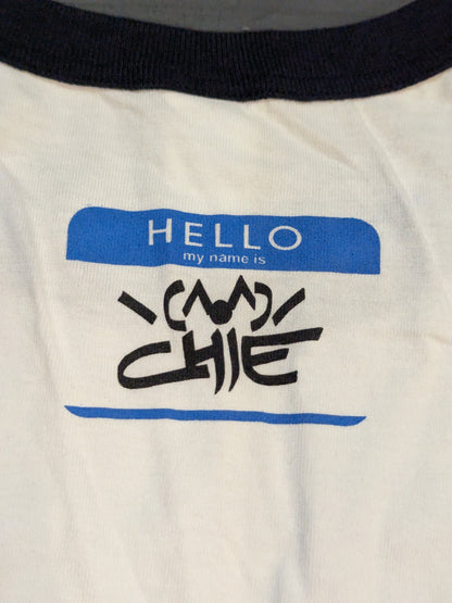 [\(^o^)/ Chie & KUSHIDA 2 hand signed autographs] \(^o^)/ Chie 'Hustle' Silhouette T-shirt