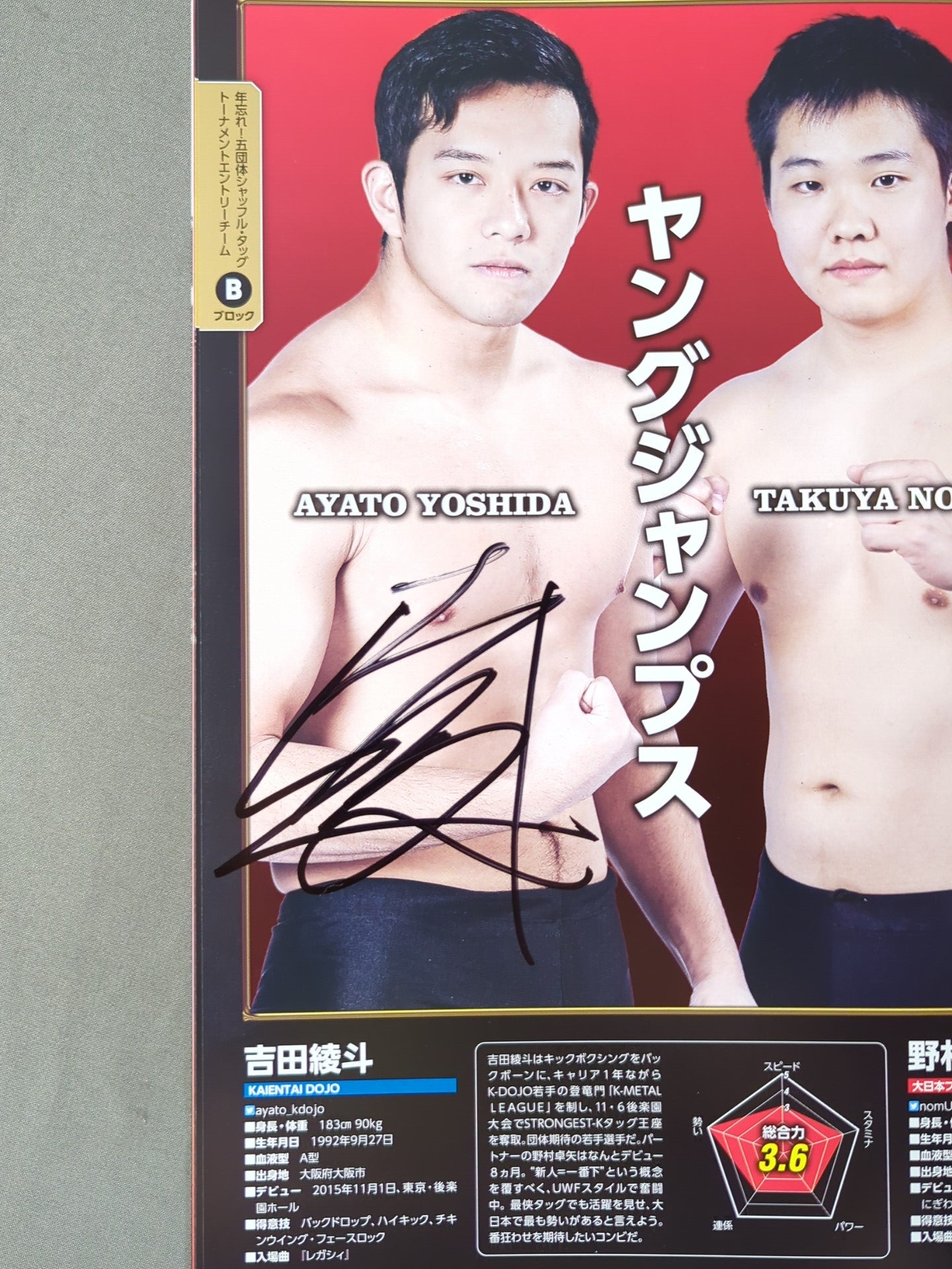 【8選手直筆サイン入り】年越しプロレス2016