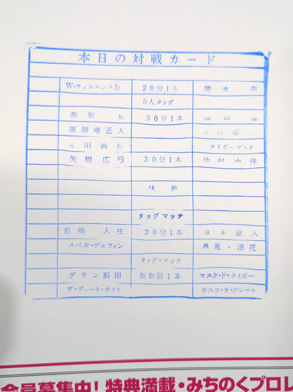 Michinoku Pro Wrestling  Official Pamphlet Vol.44