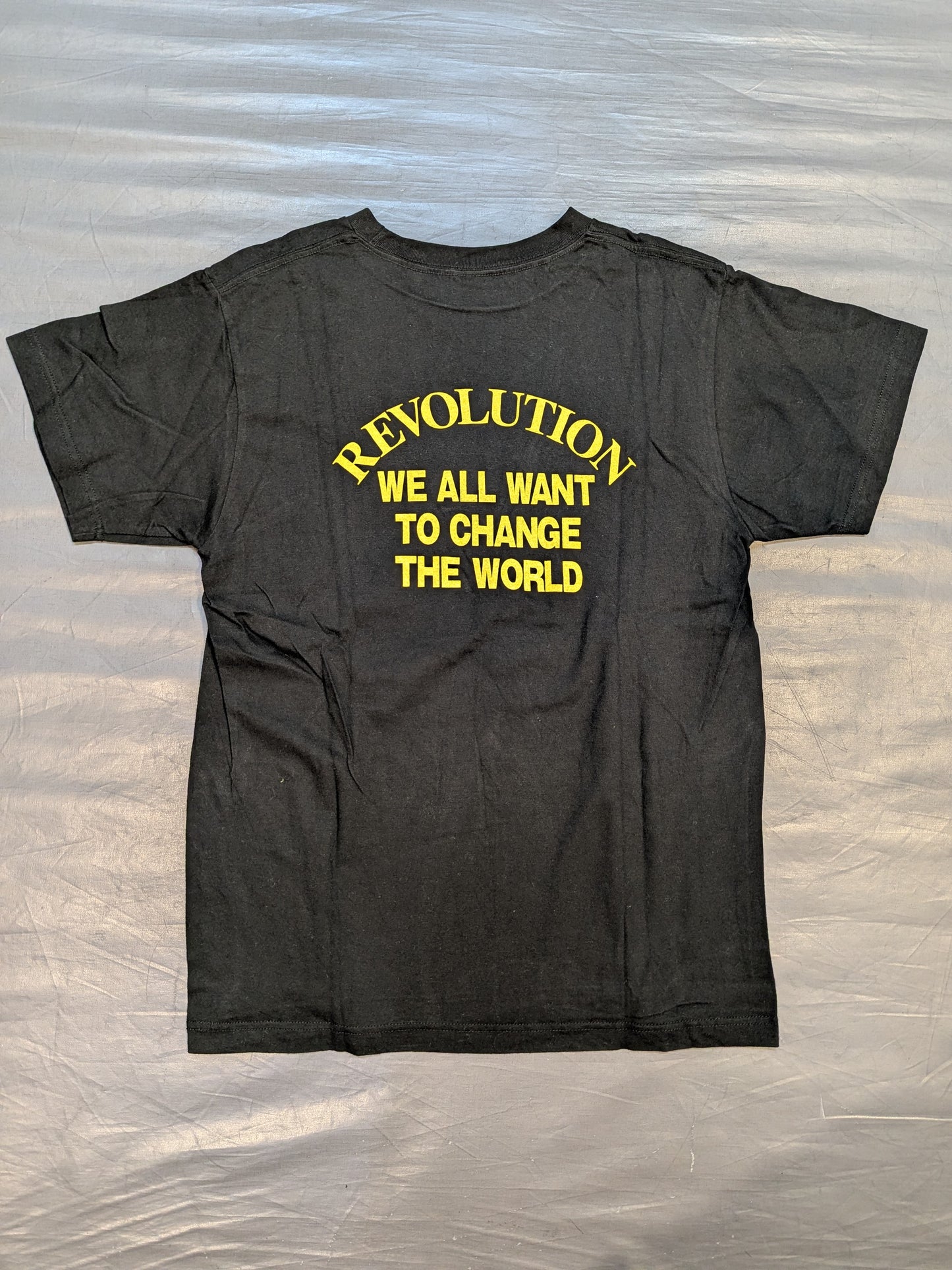 天龍源一郎＆阿修羅・原「REVOLUTION」Tシャツ②(ブラック×イエロー)