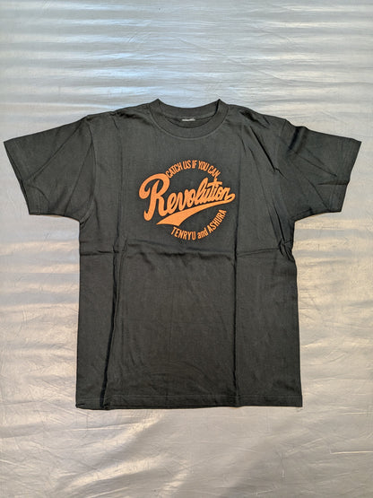 Tenryu Genichiro  & Ashura Hara 'Revolution' T-shirt (Black × Orange)