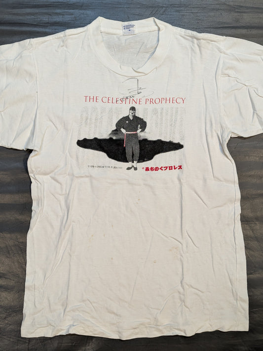【hand signed autograph】 The Great Sasuke "THE CELESTINE PROPHECY" Picture T-Shirt