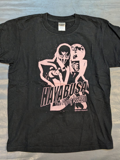 HAYABUSA  "The Flying Assassin" T-shirt (Black × Pink)