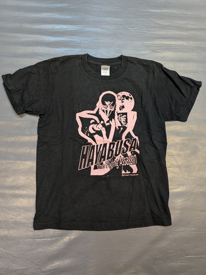 HAYABUSA  "The Flying Assassin" T-shirt (Black × Pink)