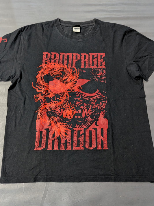 鷹木信悟 RAMPAGE DRAGON Tシャツ①(ブラック)
