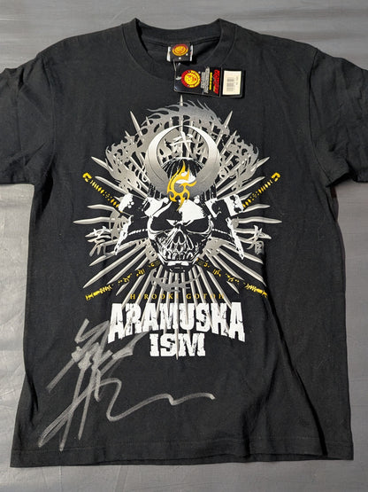 【hand signed autograph】 Hirooki Goto " ARAMUSHA ISM T-shirt