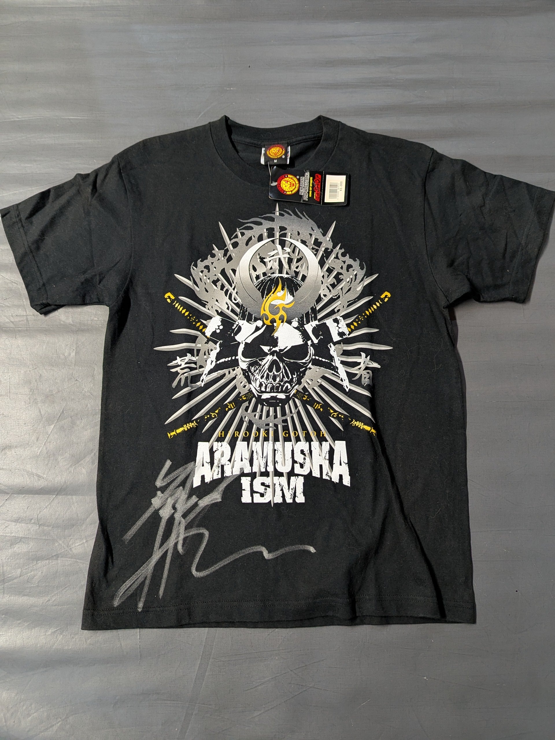 直筆サイン入り】後藤洋央紀「ARAMUSHA ISM」Tシャツ – 闘道館