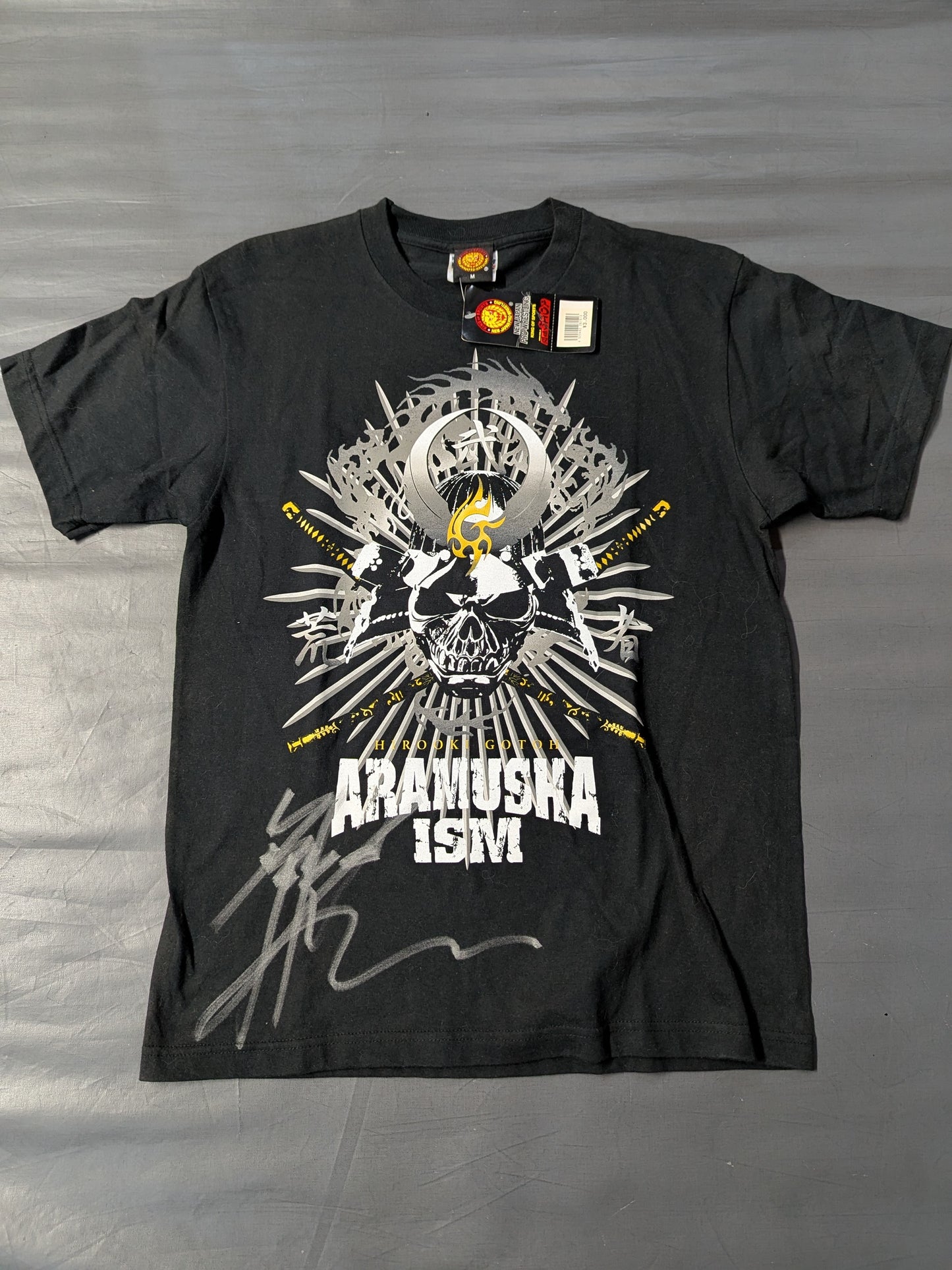 【hand signed autograph】 Hirooki Goto " ARAMUSHA ISM T-shirt
