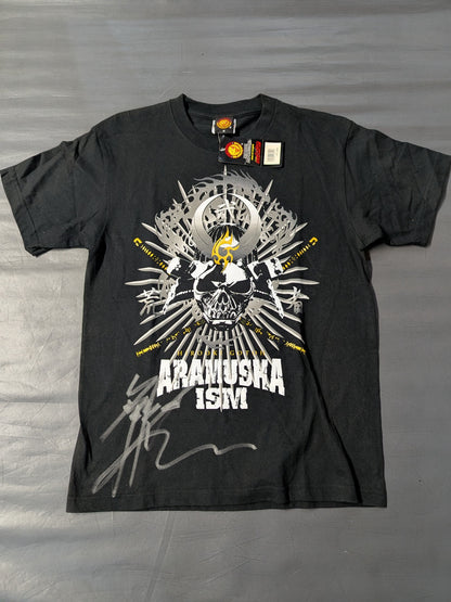 【hand signed autograph】 Hirooki Goto " ARAMUSHA ISM T-shirt