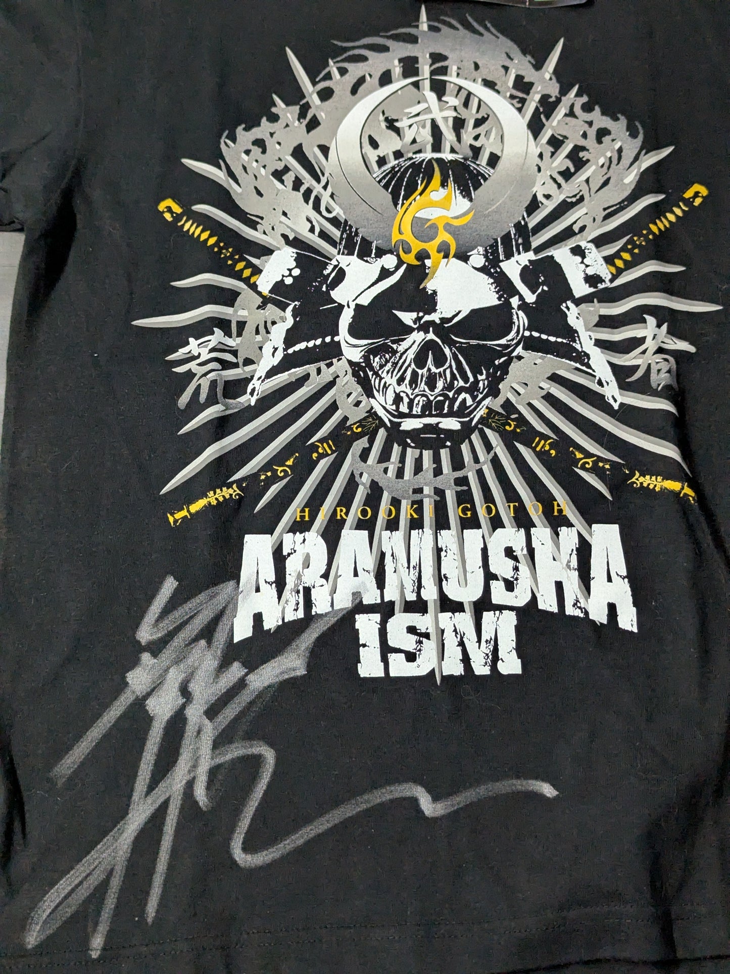 【hand signed autograph】 Hirooki Goto " ARAMUSHA ISM T-shirt
