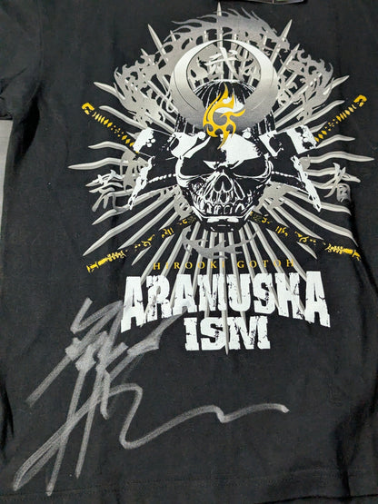 【hand signed autograph】 Hirooki Goto " ARAMUSHA ISM T-shirt