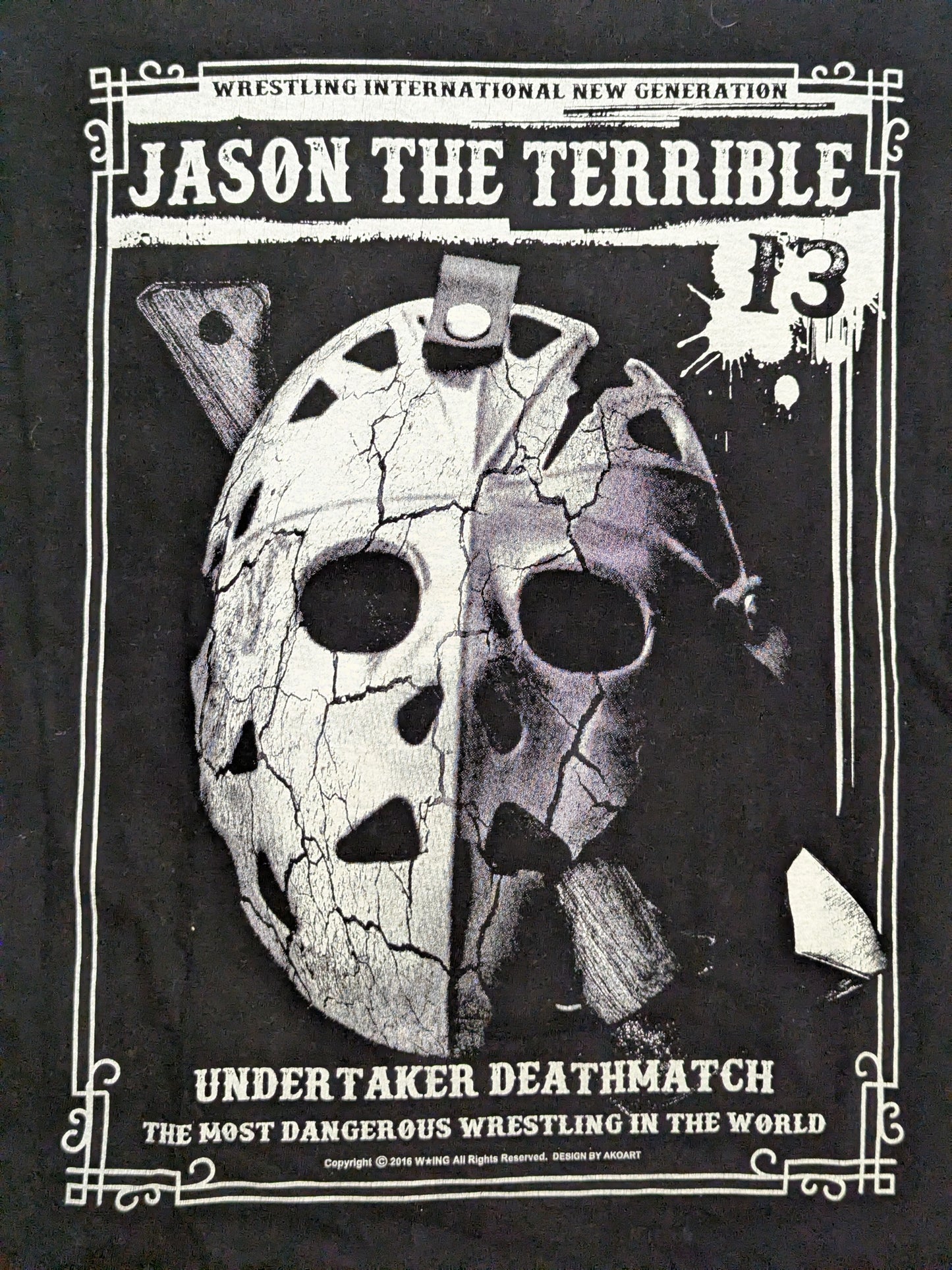 ジェイソン・ザ・テリブル「UNDERTAKER DEATHMATCH」ピクチャーTシャツ