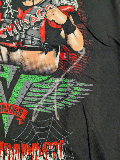 [Power Warrior & Animal Warrior 2 hand signed autographs] HELL WARRIORS "DOUBLE IMPACT" Illustration T-Shirt