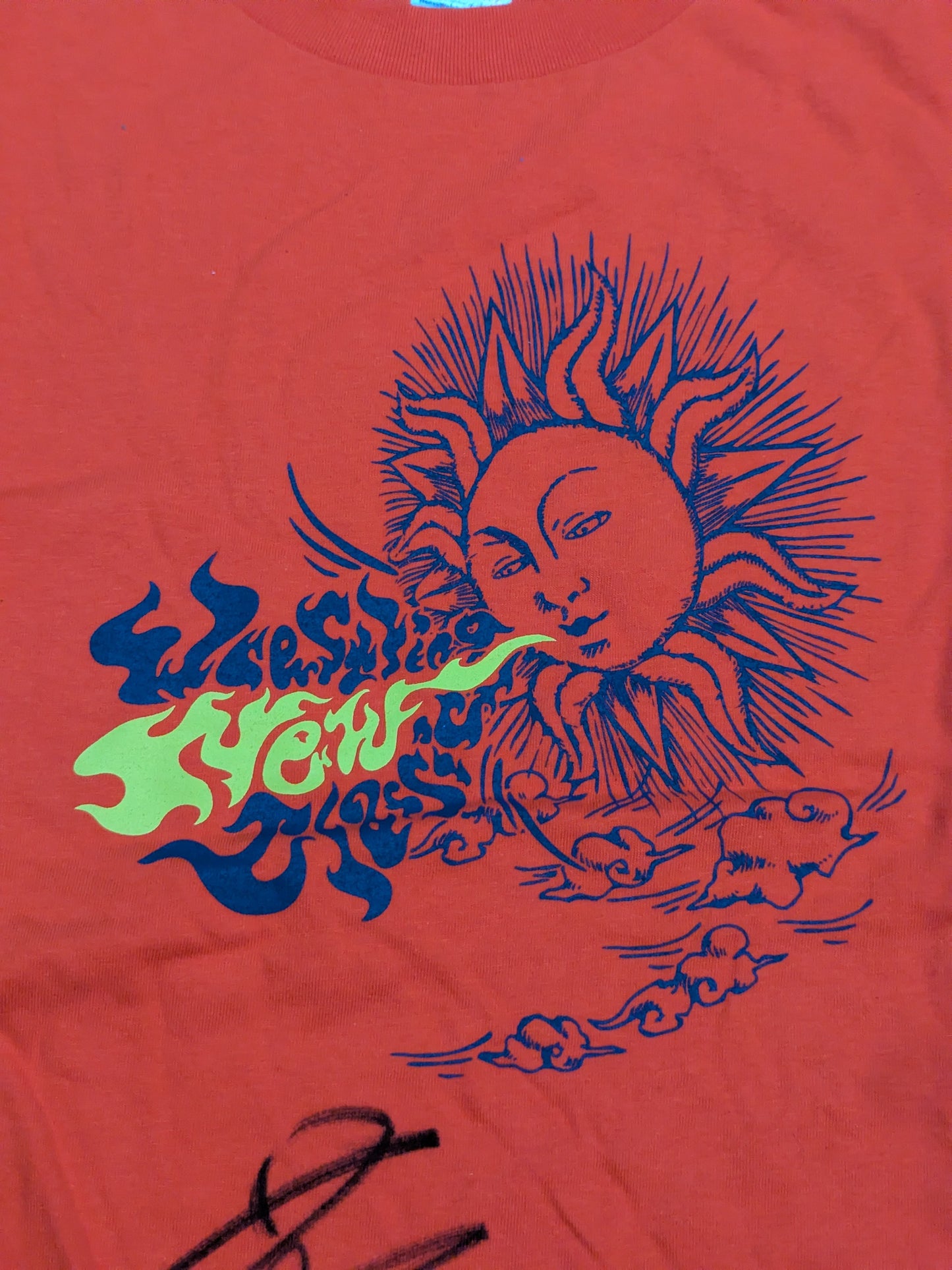[KANA (Asuka)  hand signed autograph 】WNC "Wrestling New Classic" T-shirt (Red)