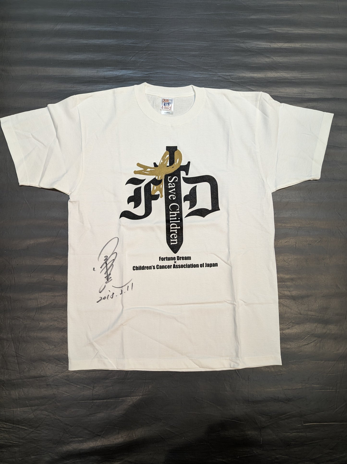 【小橋建太 直筆サイン入り】Fortune Dream×がんの子どもを守る会 Tシャツ