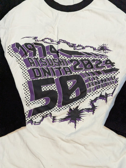 Atsushi Onita  "1974→2024" 50th Anniversary Raglan T-Shirt