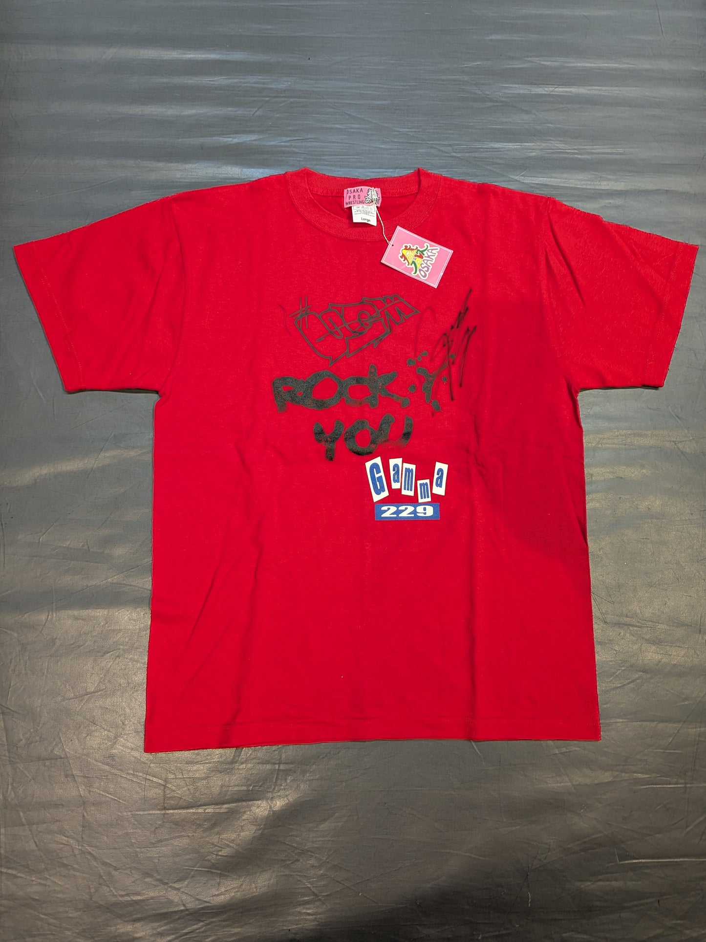 【直筆サイン入り】Gamma「ugm ROCK YOU」Tシャツ