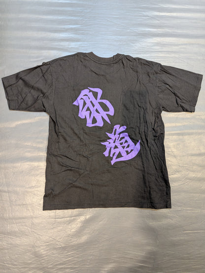 大仁田厚「EVIL WAYS」Tシャツ(ブラック×パープル)