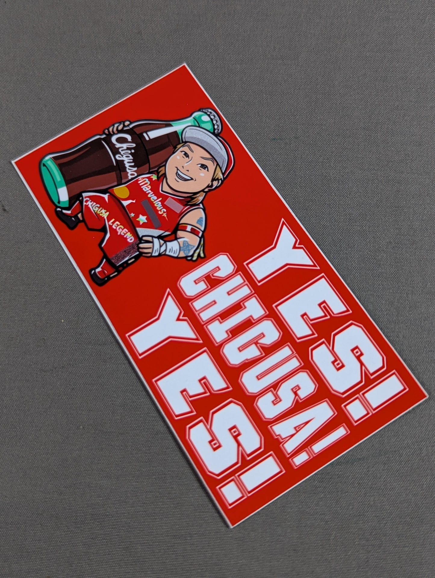 長与千種「YES! CHIGUSA!」イラストステッカー