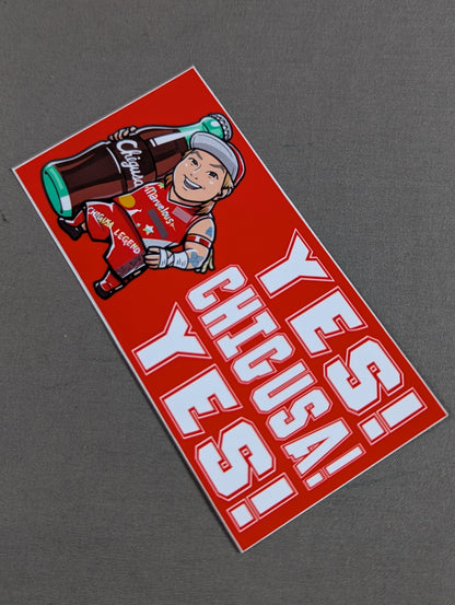 長与千種「YES! CHIGUSA!」イラストステッカー