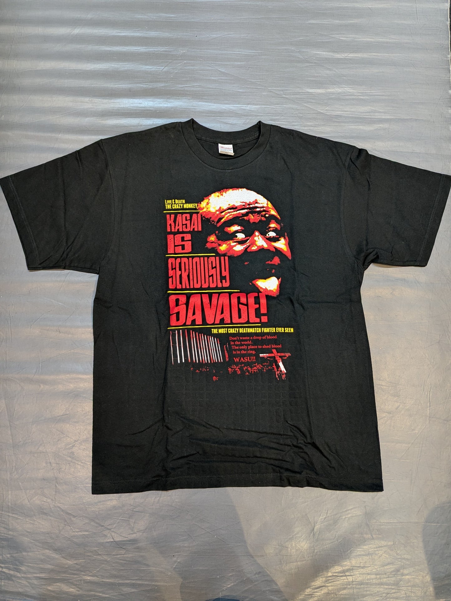 葛西純「KASAI IS SERIOUSIY SAVAGE!」Tシャツ