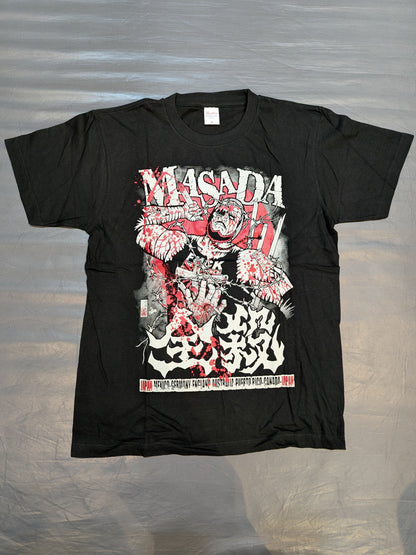 MASADA「全殺」イラストTシャツ(ブラック)