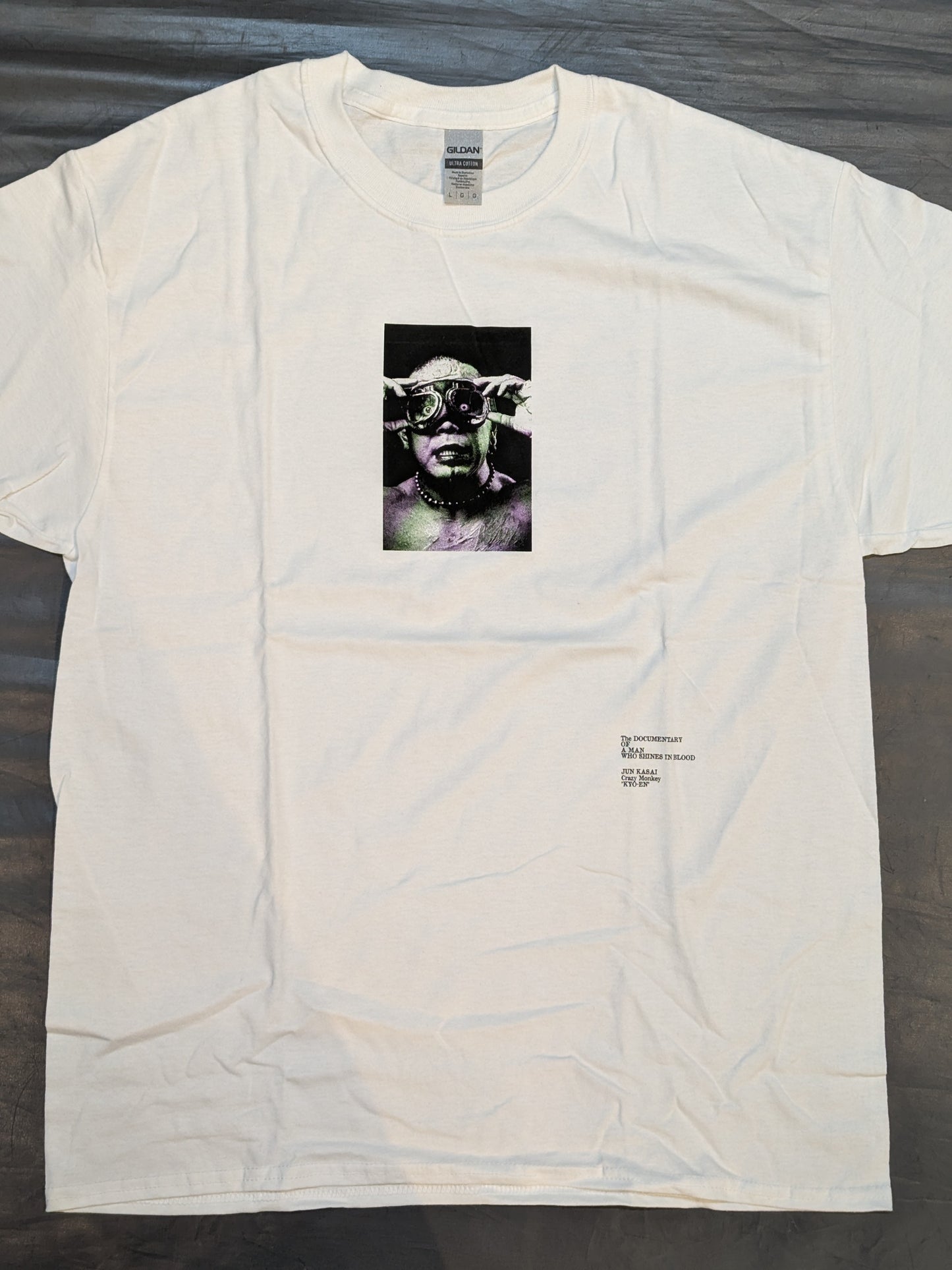 Jun Kasai  "Movie [Mad Monkey]" T-shirt (white)