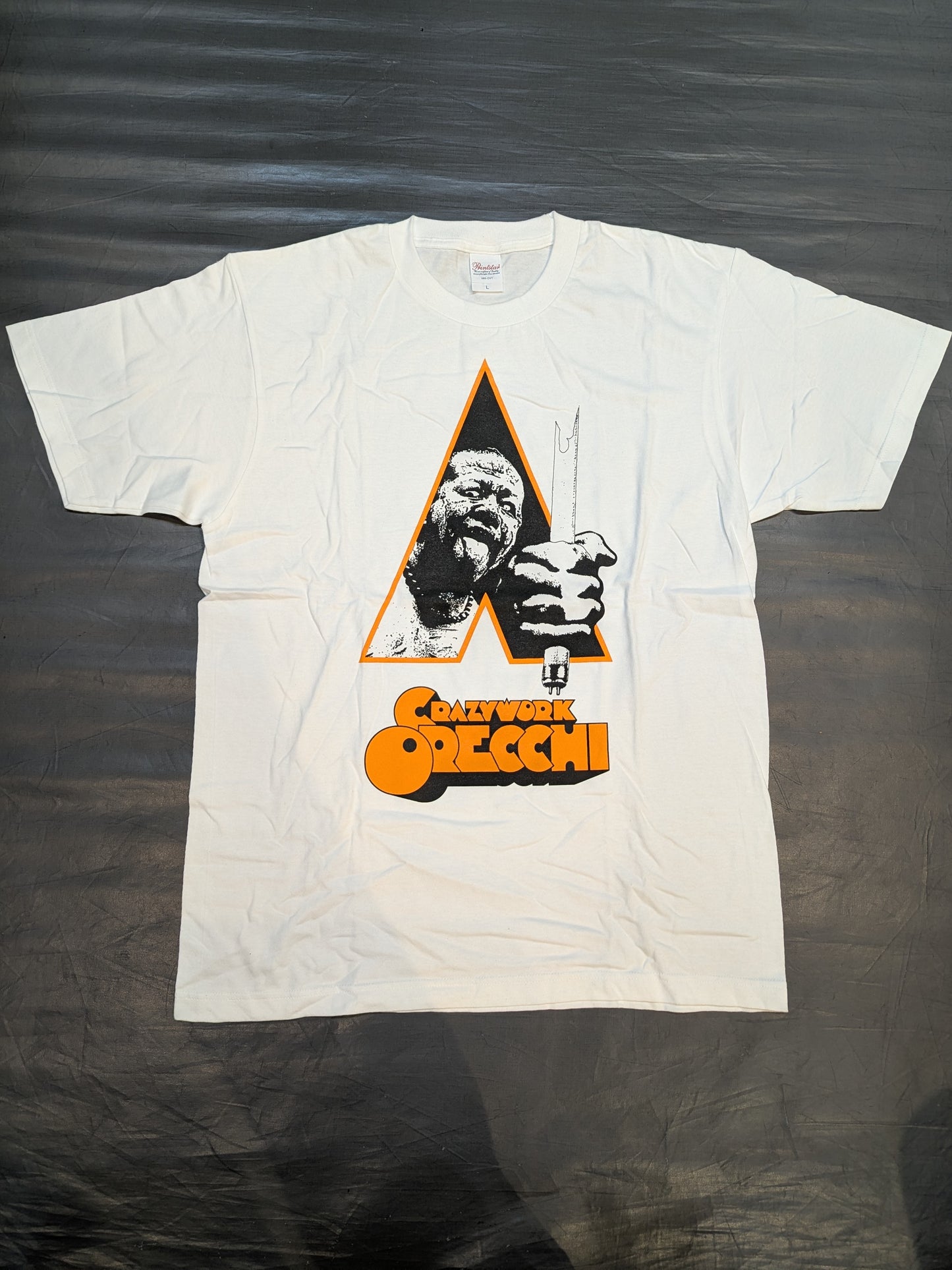 葛西純「CRAZYWORK ORECCHI」Tシャツ(ホワイト)