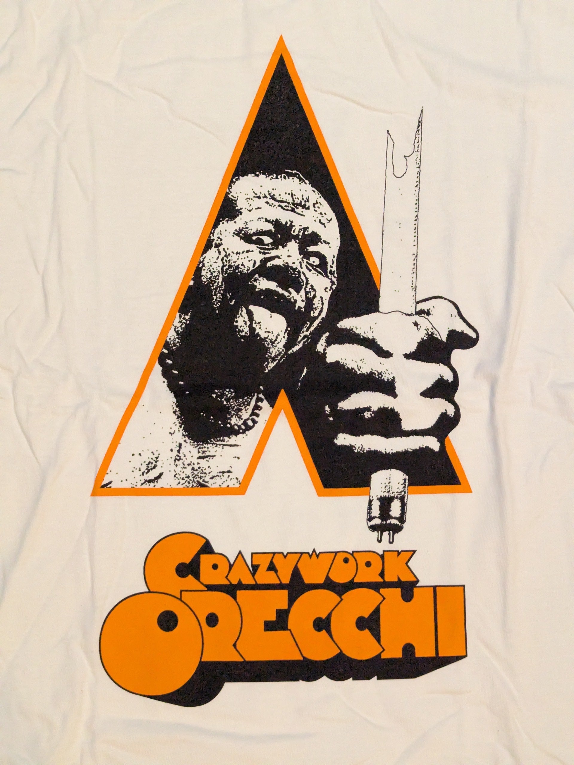 葛西純「CRAZYWORK ORECCHI」Tシャツ(ホワイト) – 闘道館