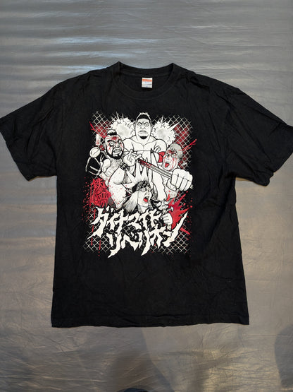 デスマッチ×Phantom Excaliver「鉄血のダイナマイトリベリオン」イラストTシャツ