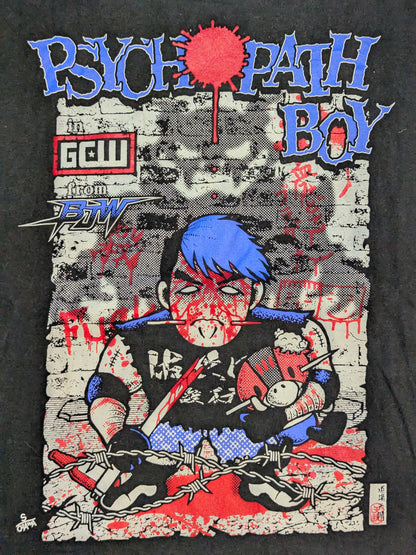 Toshiyuki Sakuda  "PSYCHOPATH BOY" Illustration T-Shirt
