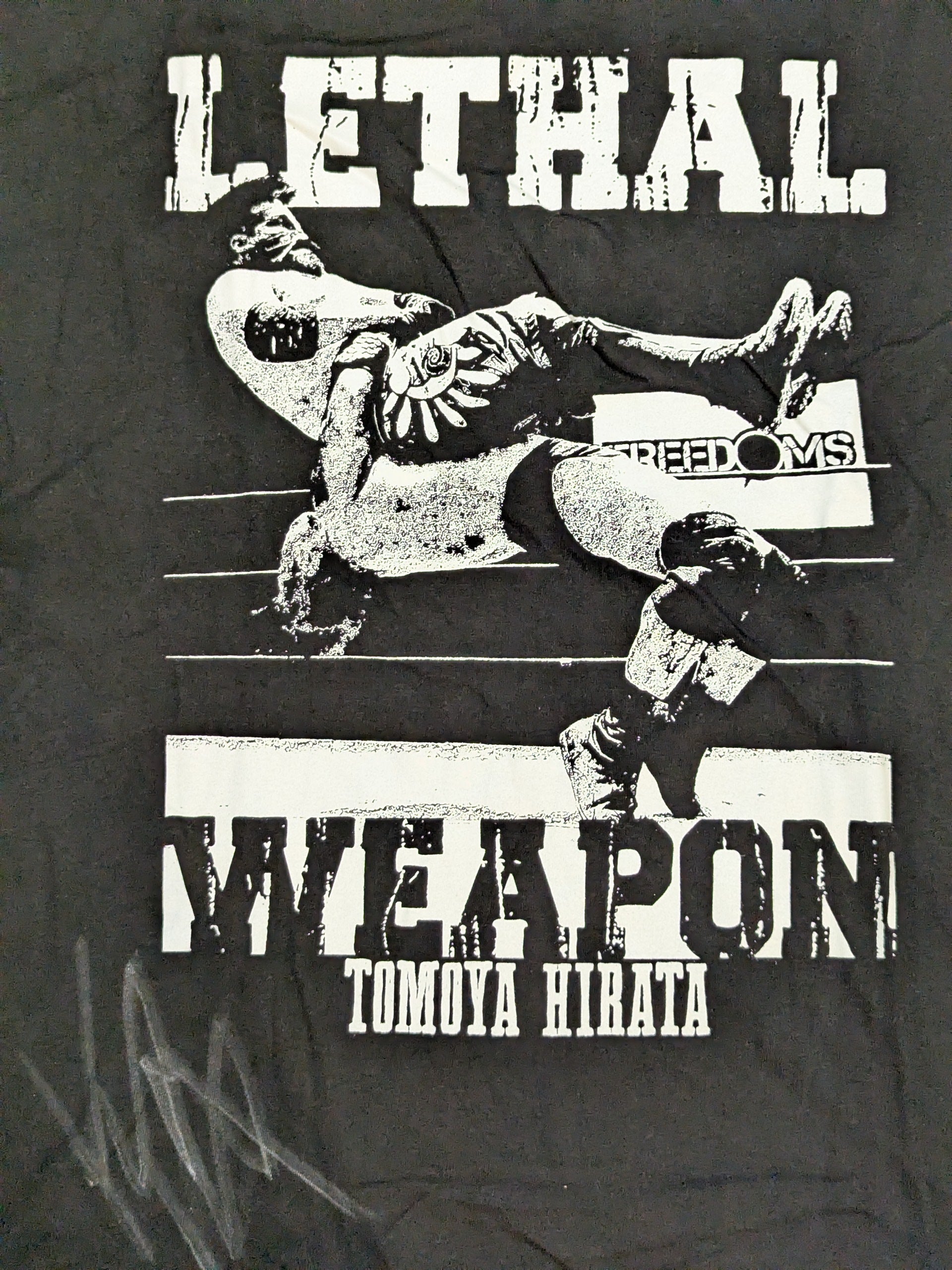 直筆サイン入り】平田智也×CORAZON「LETHAL WEAPON」ピクチャーTシャツ